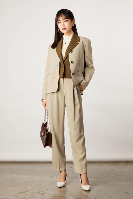 ESTELLICA V领单排扣西装外套 11137 商品图4