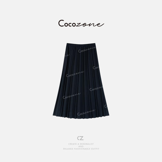 COCO ZONE 早春设计感撞色抽绳松紧腰半身裙ACD2A0006 商品图1