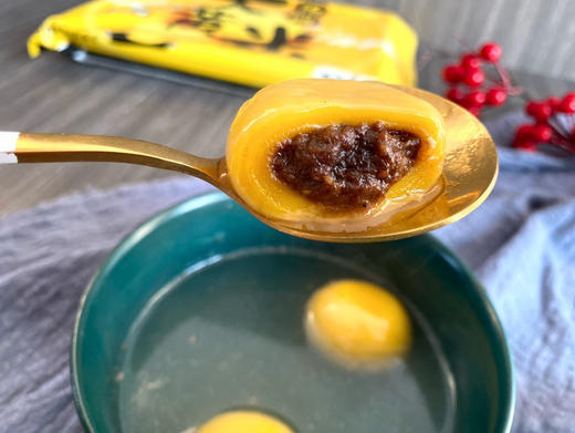 大黄米汤圆 经过QS认证 口感糯糯有劲道 馅料没有糖精、香精调味   大枣核桃口味/黑芝麻口味 商品图3
