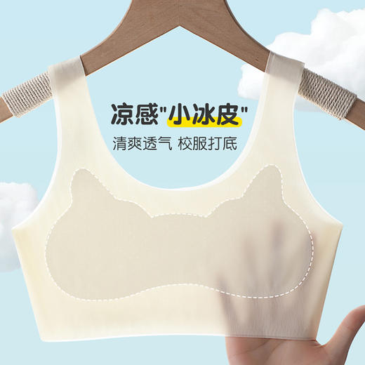 【49.9/2件】 HANPY杭拍 少女冰丝内衣60008 适合一阶段 柔软无钢圈 冰丝无痕 柔软透气 商品图7