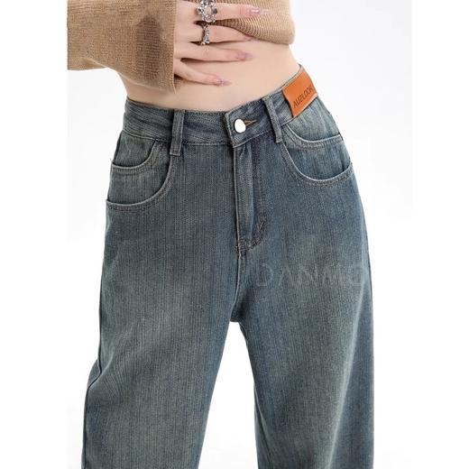 藏肉显瘦「DANMO碧筠漫影牛仔裤」宽松0束缚 自在更舒适 收腹高腰 提臀塑形 商品图1