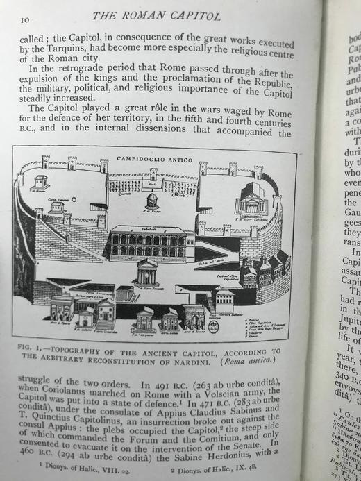 1906年 古代与现代时期的罗马市政广场 50幅插图 漆布精装36开 商品图10