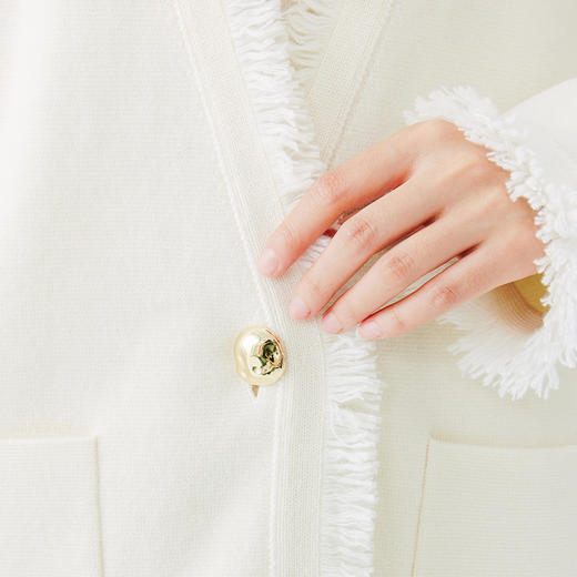 东黎 • 秀场同款 山羊绒春季女士小香风开衫外套 4810 商品图5