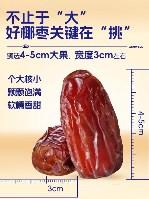 臻味阿联酋大椰枣600克/罐*2鲜采头茬果 商品图1