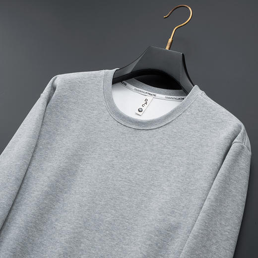 【新款DX】大依优型大码圆领卫衣长袖300斤加肥加大休闲运动上衣男打底衫胖子男士 商品图10