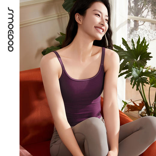SMOEDOD/水沐伊朵瑜伽运动U型背心气质优雅稳固一体杯50189 商品图3