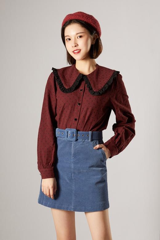 amadella 复古娃娃领波点上衣 10562 商品图0