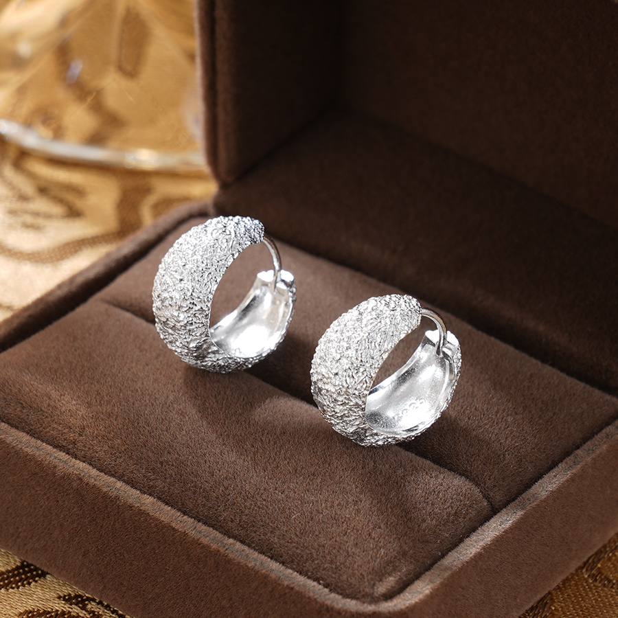 子佩集S925银【清音】耳环纯银【EZ-1691】原创2扣环耳圈2501