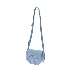 【云粉节】6楼MLB男女情侣做旧LOGO挎包复古仿牛仔单肩包 吊牌价699元