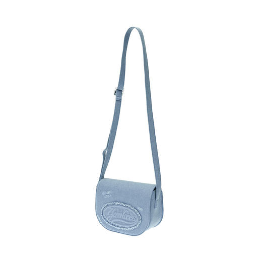 【云粉节】6楼MLB男女情侣做旧LOGO挎包复古仿牛仔单肩包 吊牌价699元 商品图0