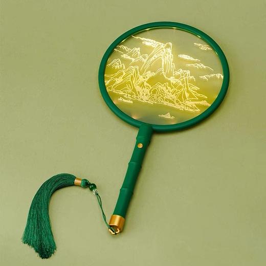 千里江山艺术团扇小夜灯 商品图2