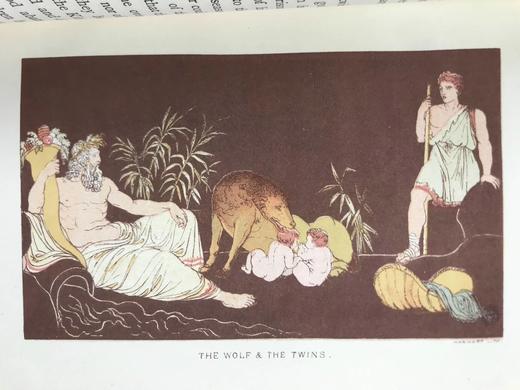 工坊特装本！1890年 李维故事集 16幅彩色插图 真皮精装32开 商品图7