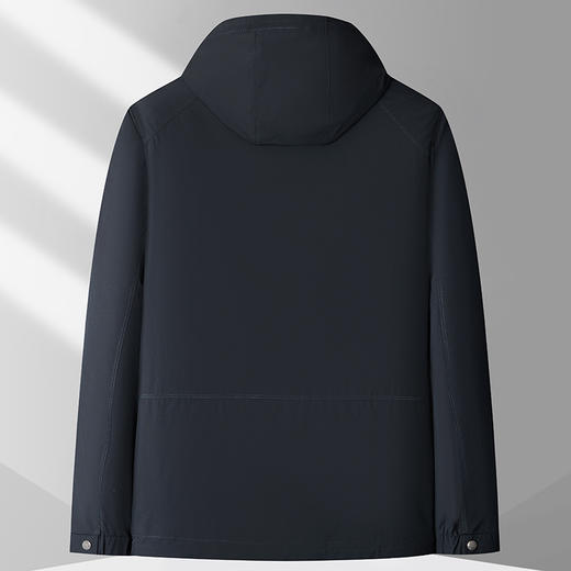 【可拆卸帽】【新款DKP】大依优型大码男装连帽夹克外套加肥加大胖子休闲商务上衣大号百搭潮流 商品图1