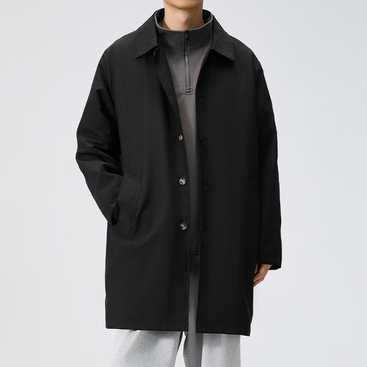 【特大码】【新款DPX】360斤大依优型大码中长款风衣翻领潮流加肥加大码上衣外套休闲男士 商品图9