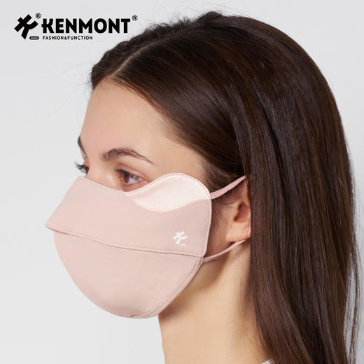 卡蒙无痕防晒口罩真丝亲肤护眼角防紫外线女轻薄面罩透气立体脸罩KM-6179 商品图2