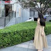 ROMI STUDIO-B 法式复古 收腰气质卡其色休闲长款连衣裙D3206 商品缩略图1