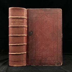 【法语】1885年 拉帕朗《地质学论文集》 666幅版画插图 真皮精装18开
