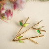 订购5个月到｜Gripoix Paris-Bamboo-竹叶 胸针［法国设计师］ 商品缩略图1