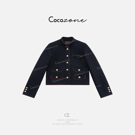 COCO ZONE 2025新款小香风气质立领单排扣外套ACD1A0125 商品图0