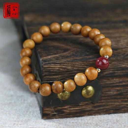 【黄老师推荐】天然老桃木朱砂手链 商品图5