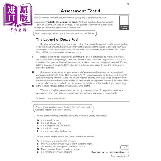 【中商原版】英国CGP 11+ GL 英语理解练习册和评估测试 10-11 岁 English Comprehension Practice Book Assessment Tests 商品图4