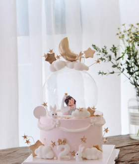 睡梦中的天鹅小公主蛋糕