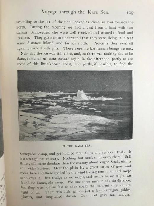 1898年 弗里乔夫·南森《极北之旅》（全2卷） 约百幅插图 漆布精装18开 商品图12