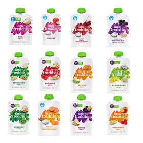 英国Little Freddie 小皮果泥 宝宝进口蔬菜水果泥辅食零食 酸奶发酵乳口味1岁+