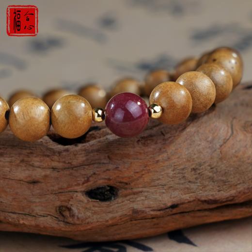 【黄老师推荐】天然老桃木朱砂手链 商品图1