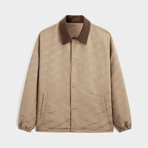 GXG男装 城市回溯满身提花光泽柔软翻领夹克外套  
 秋季热卖 商品图4