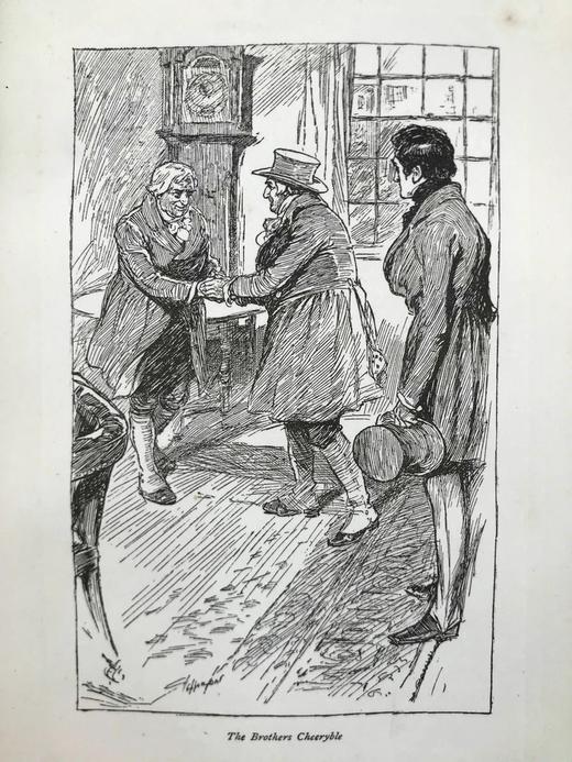 1901年 狄更斯《尼古拉斯·尼克贝》 8幅插图 漆布精装大32开 商品图10