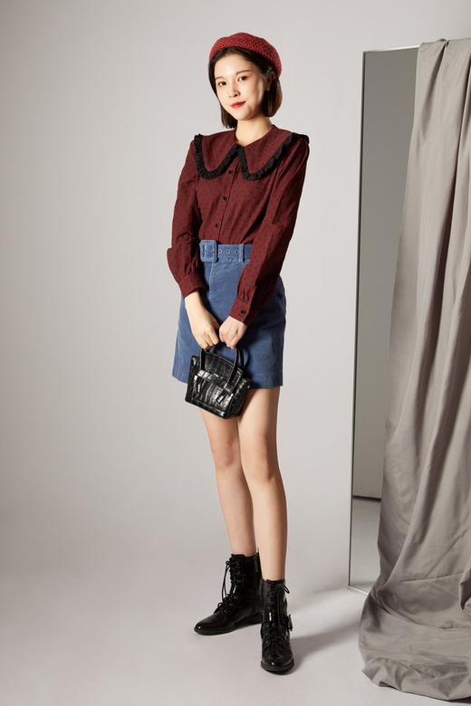 amadella 复古娃娃领波点上衣 10562 商品图1