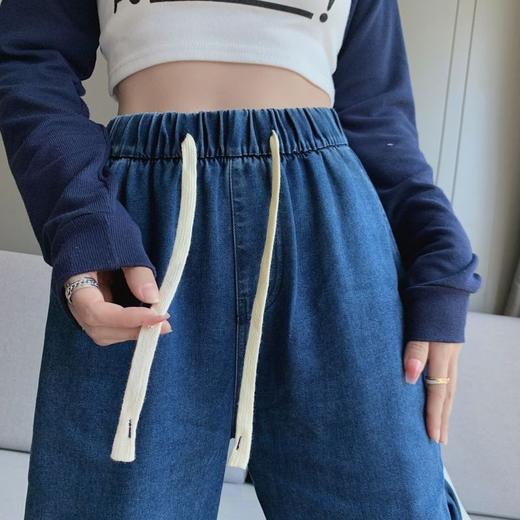 丁摩 【牛仔阔腿裤】春天新女装天丝牛仔直筒阔腿长牛仔阔腿休闲裤子5ZF- C166 商品图3