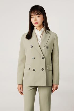 ESTELLICA 后开衩双排扣西装外套 11110