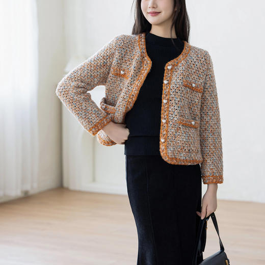 苏苏姐家香暖开衫手工DIY编织小香风外套钩针毛线材料包 商品图3