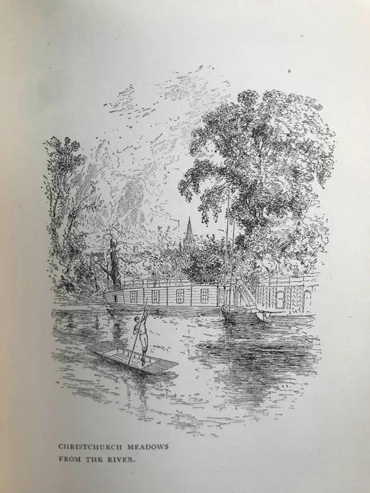 1909年 安德鲁·朗格《牛津风物志》 数十幅插图 漆布精装36开 商品图6