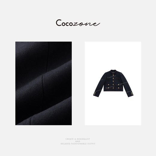 COCO ZONE 2025新款小香风气质立领单排扣外套ACD1A0125 商品图2