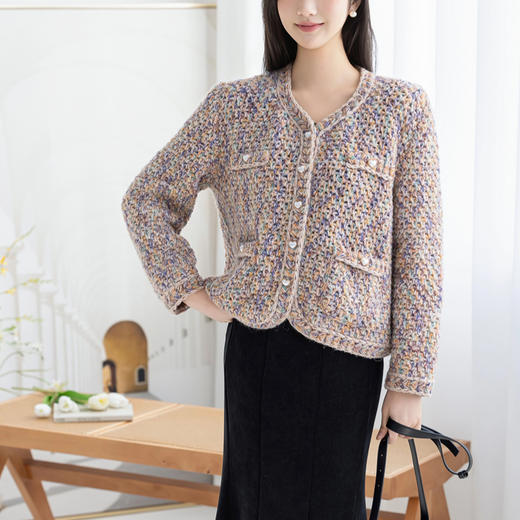 苏苏姐家香暖开衫手工DIY编织小香风外套钩针毛线材料包 商品图2