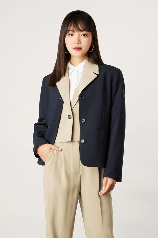 ESTELLICA 时尚简约无领西装外套 11159 商品图0