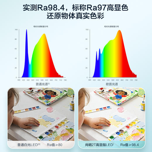 欧普 尚明2T 5A级矩形护眼台灯 商品图2