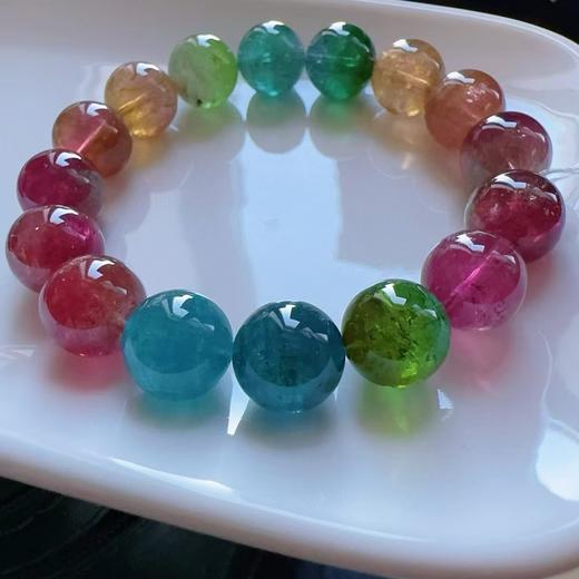 12mm-13mm单圈彩虹碧玺手串 商品图2