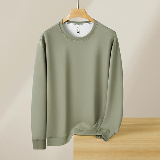 【新款DX】大依优型大码圆领卫衣长袖300斤加肥加大休闲运动上衣男打底衫胖子男士 商品图6