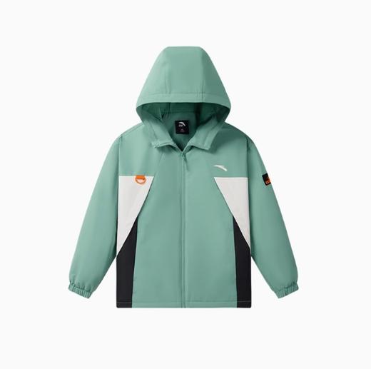 安踏儿童丝光绒上衣春新款男大童防风外套中大童风衣352516611 商品图0