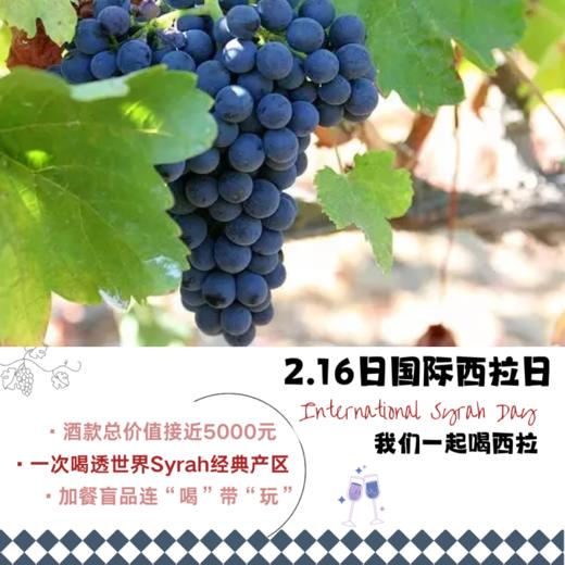 【2025.02.16 东湖门票 Donghu Ticket】2月16日国际西拉日｜喝透世界Syrah的经典产区 商品图0