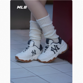 【云粉节】6楼MLB  MLB男女情侣厚底增高牛仔大logo时尚老爹鞋吊牌价899