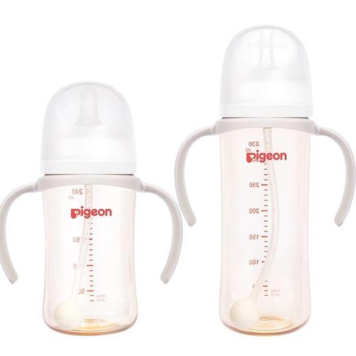 贝亲PIGEON自然离乳重力球吸管奶瓶330ml（12月+）-格鲁比第12届孕婴童展（20周年庆）专享秒杀，12月13日-12月14日上饶国际大酒店活动现场核销，超时未核销自动退款 商品图2