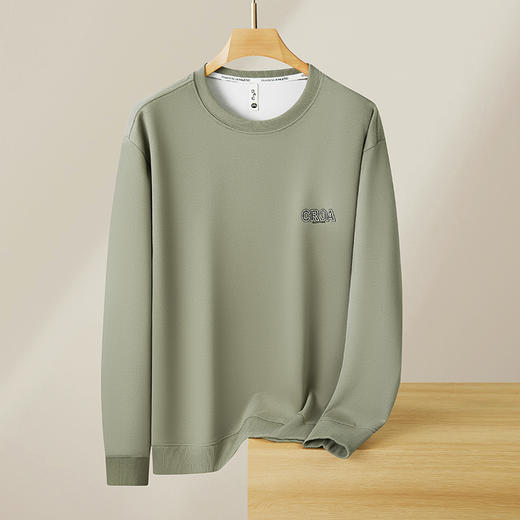 【新款DX】大依优型大码圆领卫衣长袖加肥加大300斤休闲运动上衣男打底衫胖子男士 商品图10