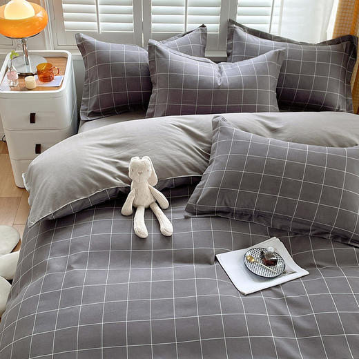 春秋款纯棉加厚磨毛四件套三件套床上用品 商品图4