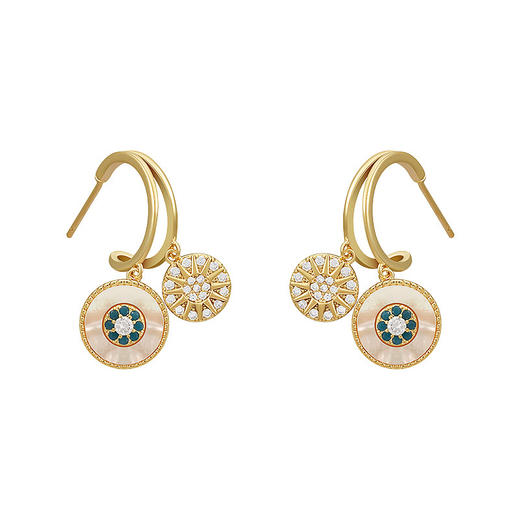 雀说 【海的女儿】高级感轻奢小众耳坠LY--0295 商品图4