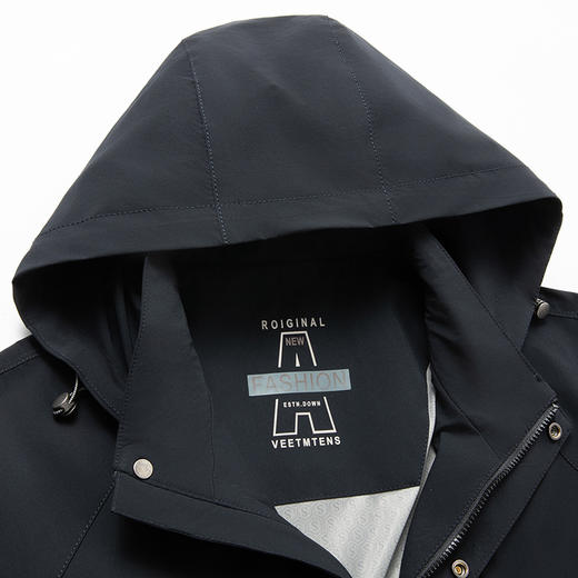 【可拆卸帽】【新款DKP】大依优型大码男装连帽夹克外套加肥加大胖子休闲商务上衣大号百搭潮流 商品图3